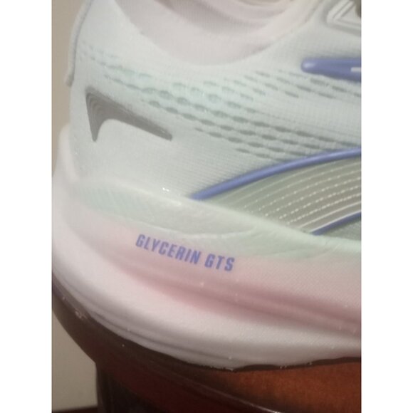 Brooks Glycerin GTS 22 Womens Size 8 B Blue Pink Athletic Running Shoes Sneakers - Picture 6 of 15